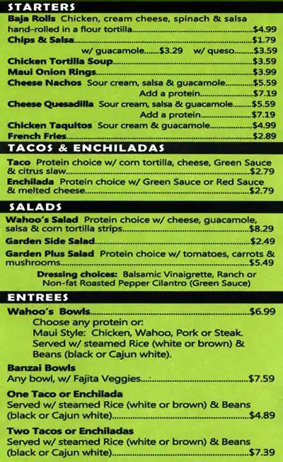 wahoo fish taco|Wahoo's Fish Taco Menu .